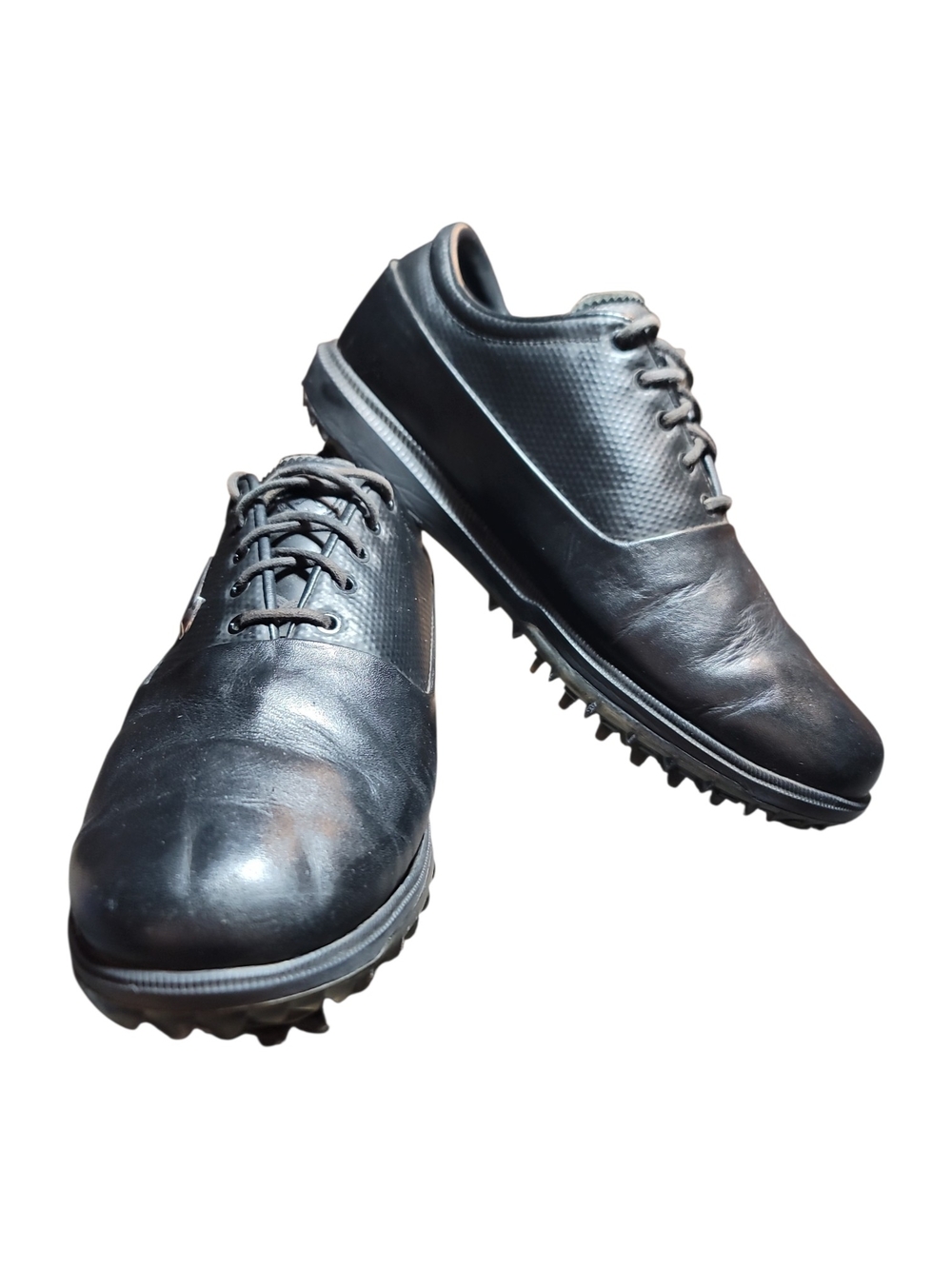 Nike Men's Black Leather Golf Oxfords Size 9 Victory Tour2